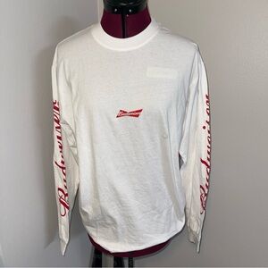 Budweiser White Long Sleeve Shirt by PAC SUN new with tags small